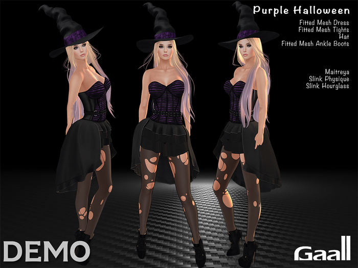 Gaall* Purple Halloween Outfit Demo