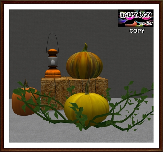 Halloween - Bale Pumpkins Vines 2