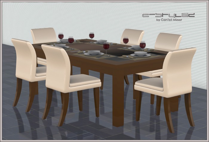 C-Stylez by CanTell Mizser - Modern Mesh Dining Set - Bonus Dinnerware included!