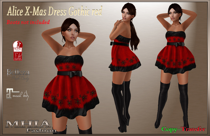 [MHIA] Alice X-Mas Dress Gothic red