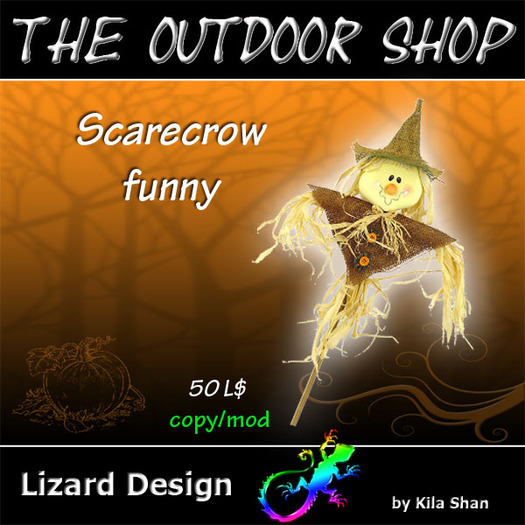 Scarecrow funny for Halloween decoration