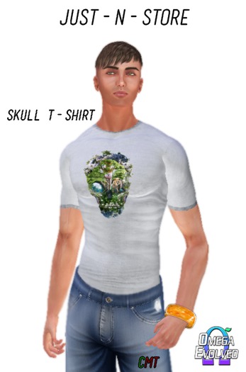 Grey Skull Shirt 