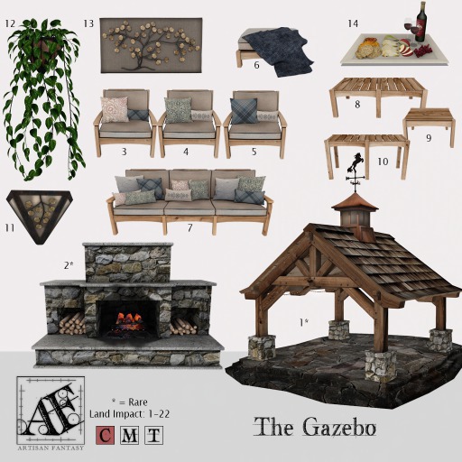 *AF* Gazebo 6 - Ottoman