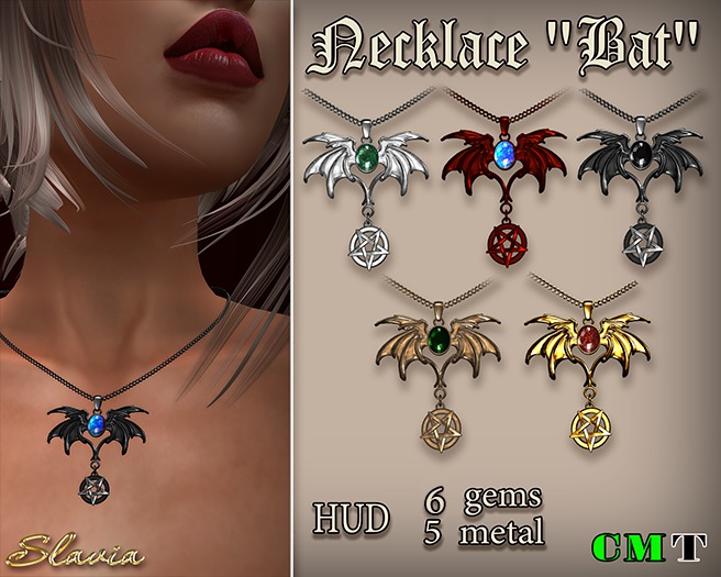 Slavia Women's Necklace "Bat"