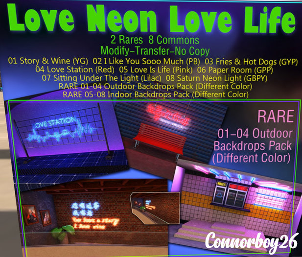 [VO.Z] LNLL - RARE 05-08 Indoor Backdrops Pack