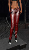 P239 MONOLITH leather pants shiny red