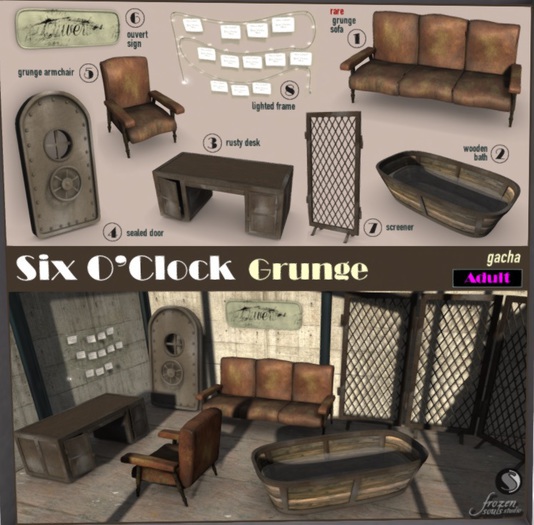 !six o'clock! [GRUNGE-1] Sofa (Adult)* - RARE