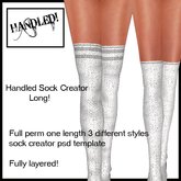 ((HANDLED))-LONG *KNEE* SOCK CREATOR PSD TEMPLATE 