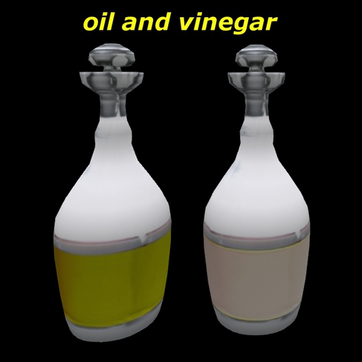 Second Life Marketplace oil and vinegar