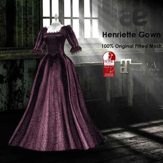[ae] Henriette Gown Purple