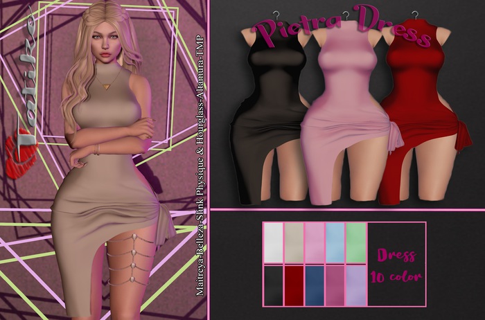 Tatiko - Pietra Dress 10 color HUD
