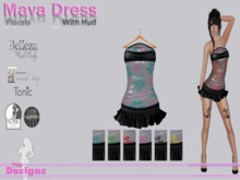 Mava Dress With Hud Florals