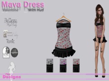 Mava Dress With Hud Valentine