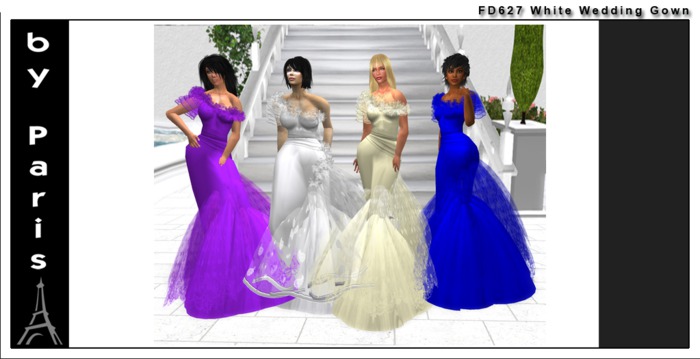 FD627 White Wedding Gown - Filthy Designs