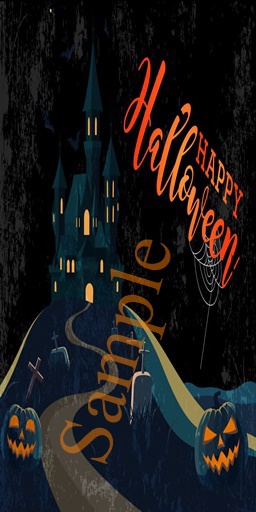 Hunted House Halloween Greeting Card