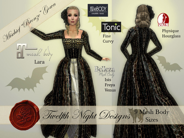 Mischief Bronze Gown