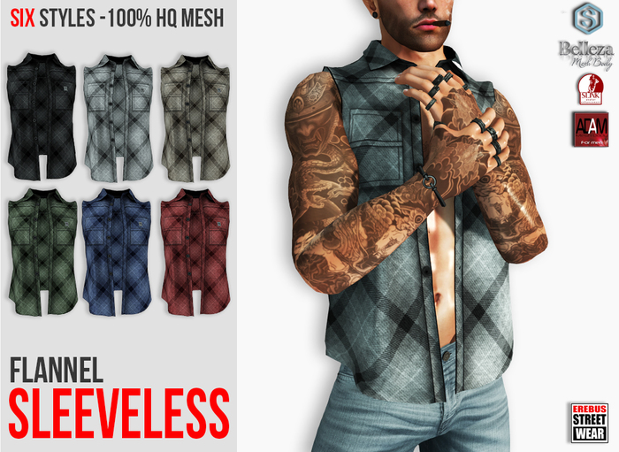 EREBUS - Flannel Sleeveless