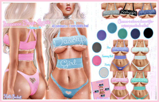*HolliPocket* Evanescence Dreams Babypink tummy