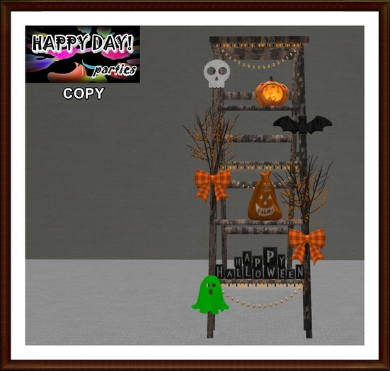 Halloween - Black Rustic Ladder