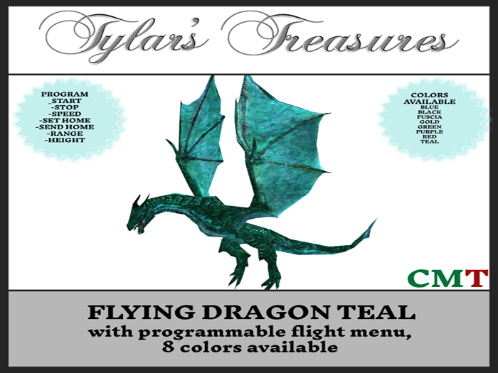.:TT:.  FLYING DRAGON TEAL box