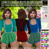 SnB Fashion - Lorena Dress with Suspenders