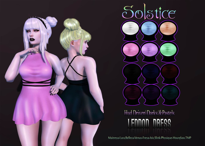 .::[Solstice}::. Lennon Dress-Darks