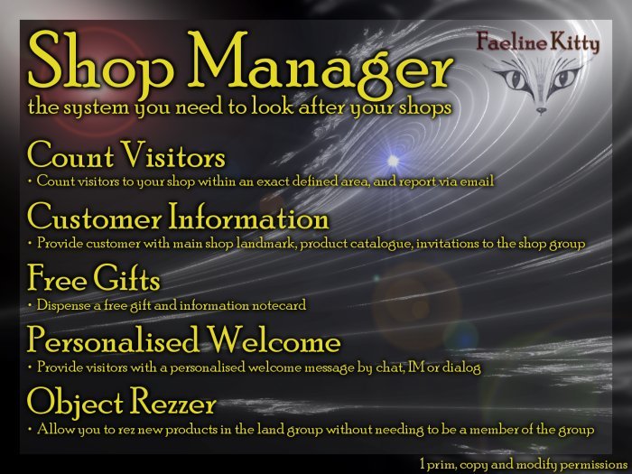 Faeline: Shop Manager v2.1