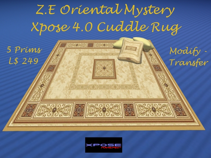 Z.E. Oriental Mystery Cuddle Rug Xpose 4.0