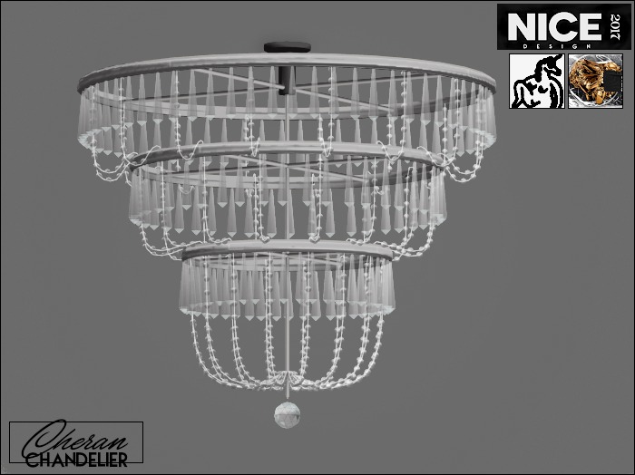 /\/. Cheran Chandelier - Silver