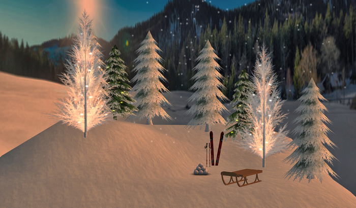 ***Mesh Dream*** Mesh Backdrop Winter Wonderland