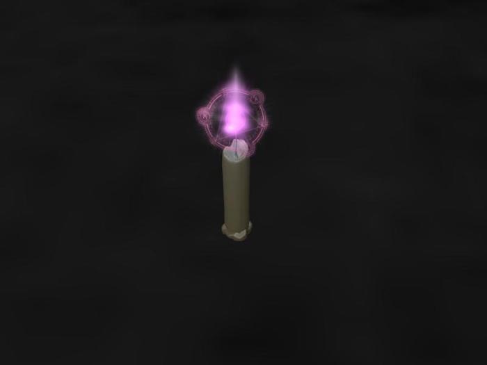 cosmetic enchanted candle