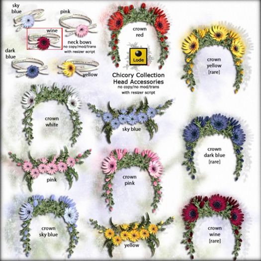 *LODE* Accessory - Chicory Neck Bow [wine]