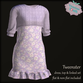 Second Life Marketplace - {V*Y} Juliana Dress - Purple Roses