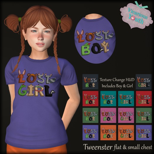 {V*Y} TWNSTR Tee - Lost Boy/Girl Texture Change