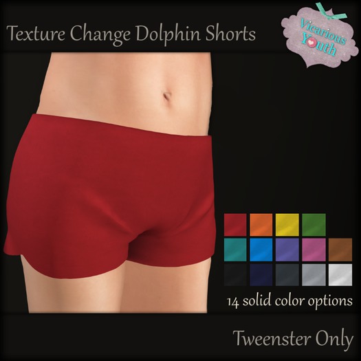 {V*Y} Dolphin Shorts - Texture Change (Solids)