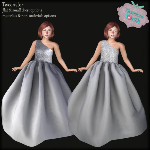 {V*Y} Ida Gown - Silver Sparkle