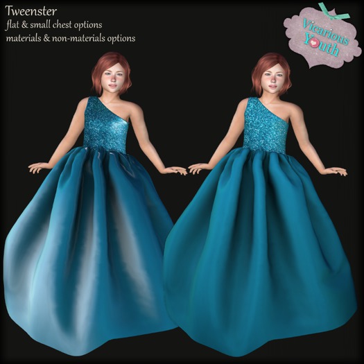 {V*Y} Ida Gown - Teal Sparkle