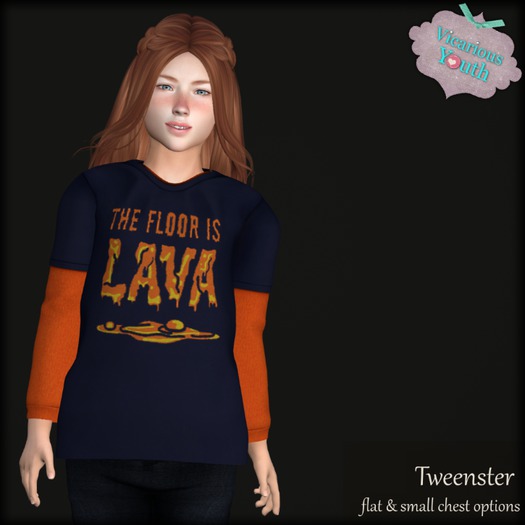 {V*Y} TWNSTR Double Shirt - The Floor is Lava