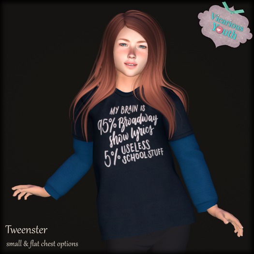 {V*Y} T- Double Shirt - 95% Lyrics 5% Useless