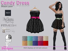 Candy Dress With Hud Black Lace