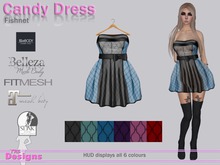 Candy Dress With Hud Fishnet