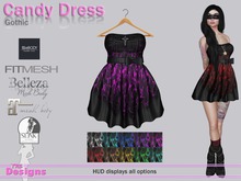 Candy Dress With Hud Gothic