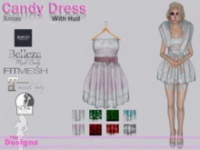 Candy Dress With Hud Xmas