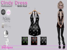 Cindy Dress With Hud Halloween