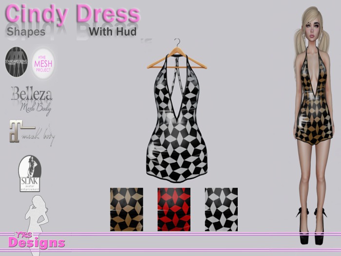 Cindy Dress With Hud Shapes
