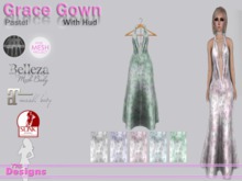 Grace Gown With Hud Pastel