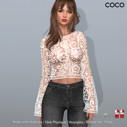 *COCO*_LongSleeveLaceTop_White