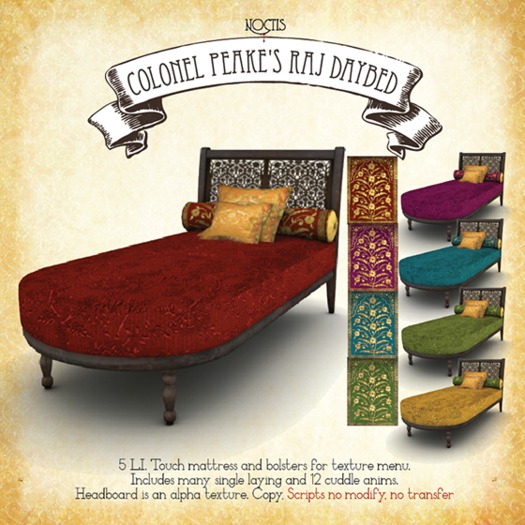 [noctis] Colonel Peake's Raj Daybed V3 BOXED