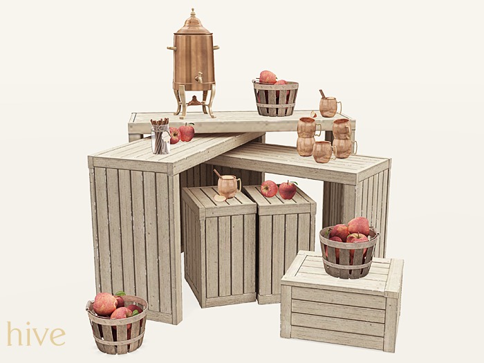 hive // homemade apple cider set [wear to unpack]