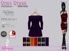 Onyx Dress With Hud Halloween